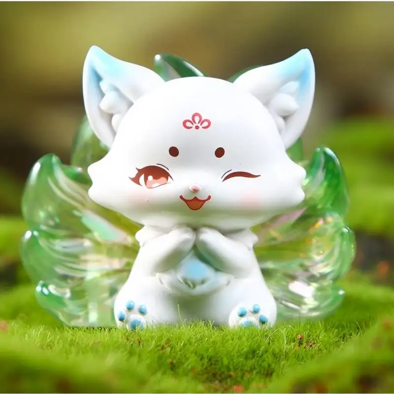

Cute Cartoon Nine Tailed Blind Box Toy Resin Collectible Desktop Ornament Trendy Surprise Gift for All Ages Creative Trendy Toys