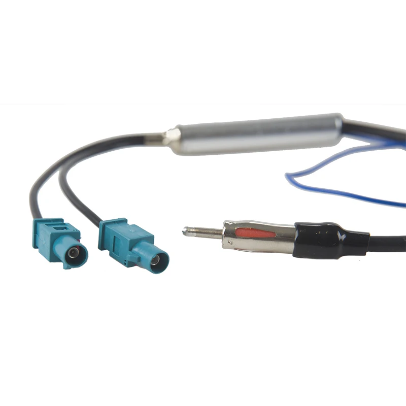 17.7\'\'Car Special Radio Antenna AM/FM Audio Signal Amplifier Booster Cable DUAL Fakra Aerial Adaptor Replacement for Audi VW