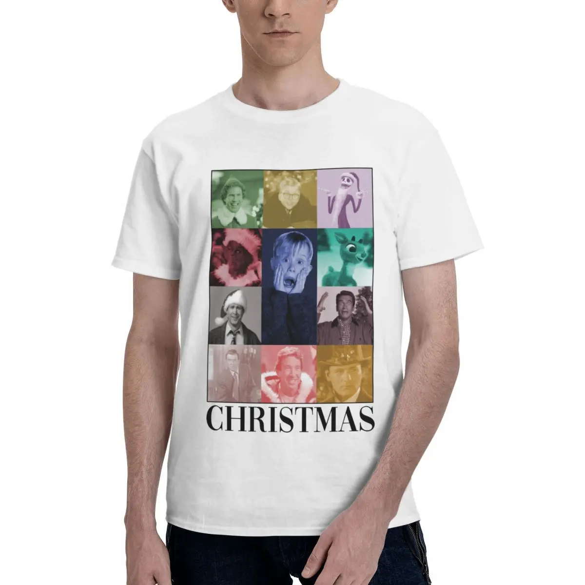 Movie Home Alone Christmas Funny Design T Shirts Graphic Y2K Gifts Cotton Mens Women T-Shirt Clothes