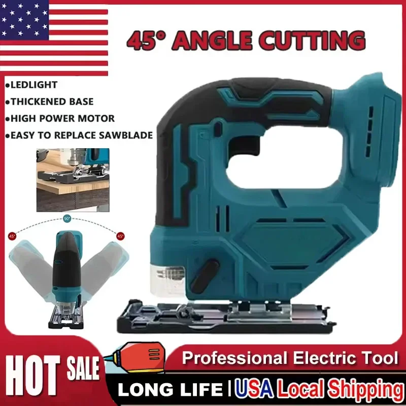 

Fit Makita DJV182Z 340W Brushless Jigsaw Electric Jig With Saw Blade Cordless Barrel Handle Jigsaw Portable Carpenter Power Tool