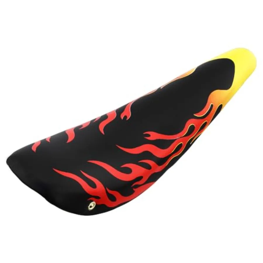 

Vinyl 20" Bicycle Banana Saddle Black with Red Flames