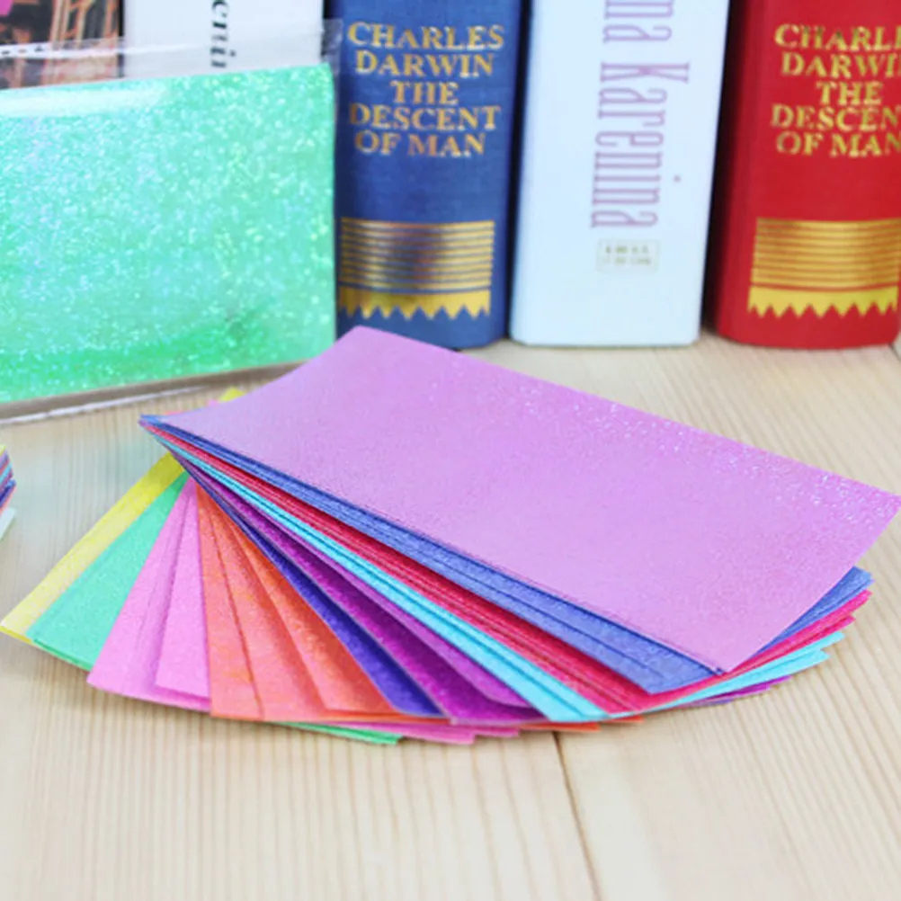 100pcs-flashing-origami-shining-folding-paper-glitter-diy-pearlescent-paper-10-assorted-colors-for-crafting-cards-scrapbooking