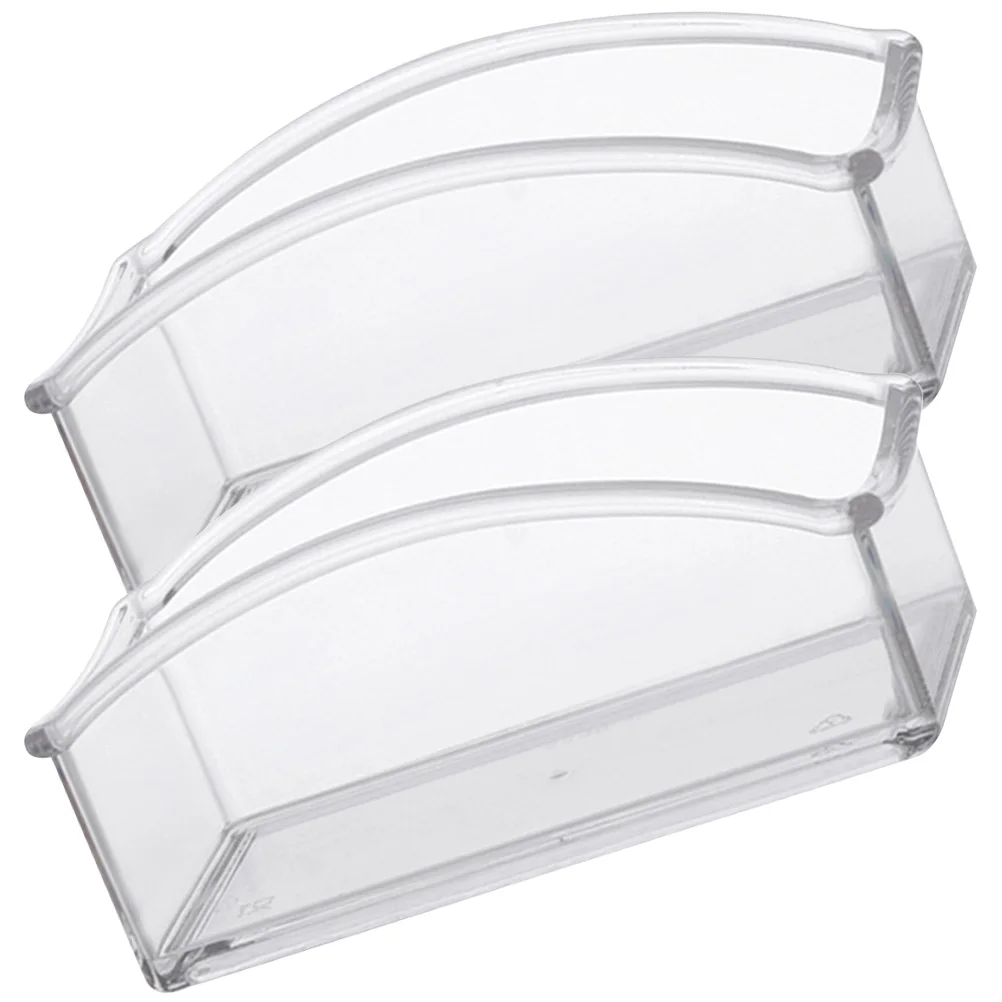 

2pcs Tea Bag Storage Box Premium Acrylic Organizer For Coffee Capsules Candy Cotton Swabs Office Restaurant Stand Household