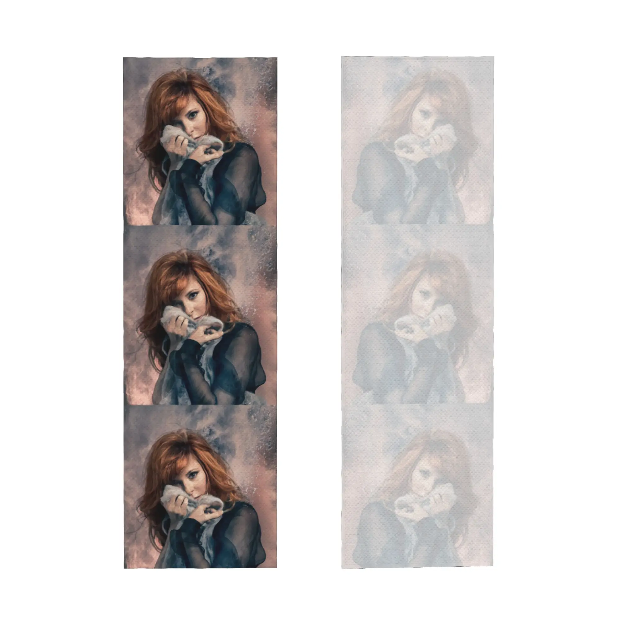 Mylene Farmer Cold Exercise Towel Face Towel Quick Dry  Beach Breathable Cold Towel