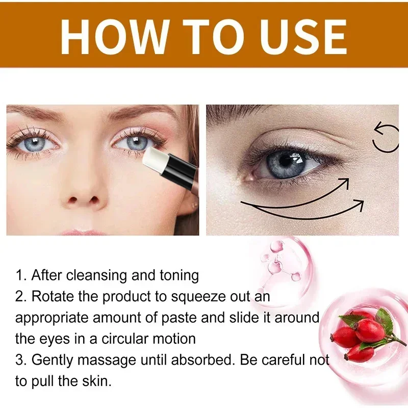 Instant Eye Bag Removal Cream Collagen Anti-Wrinkle Fade Fine Lines Firming Skin Anti Dark Circle Puffiness Brighten Eye Care