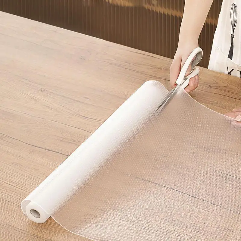 Kitchen Liner Cupboard Mat Waterproof & Oil Proof Cabinet Liner Non Adhesive EVA Drawer Mats Non-slip Easy Install Shelf Liners