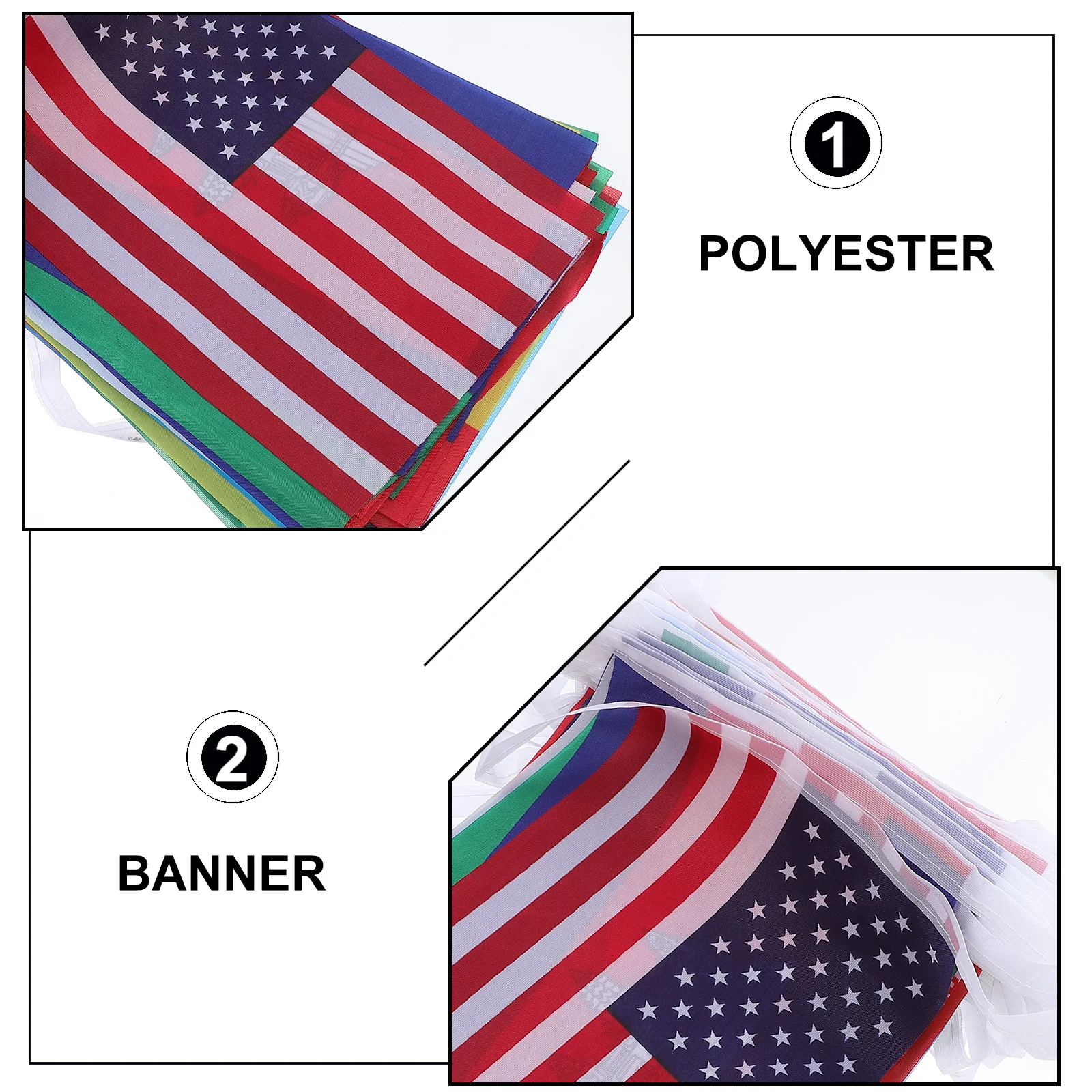 

1 set Flag Banner Set 100 Countries National String Flags Decor Party Decoration Outdoor Indoor Garden Classroom Carnival