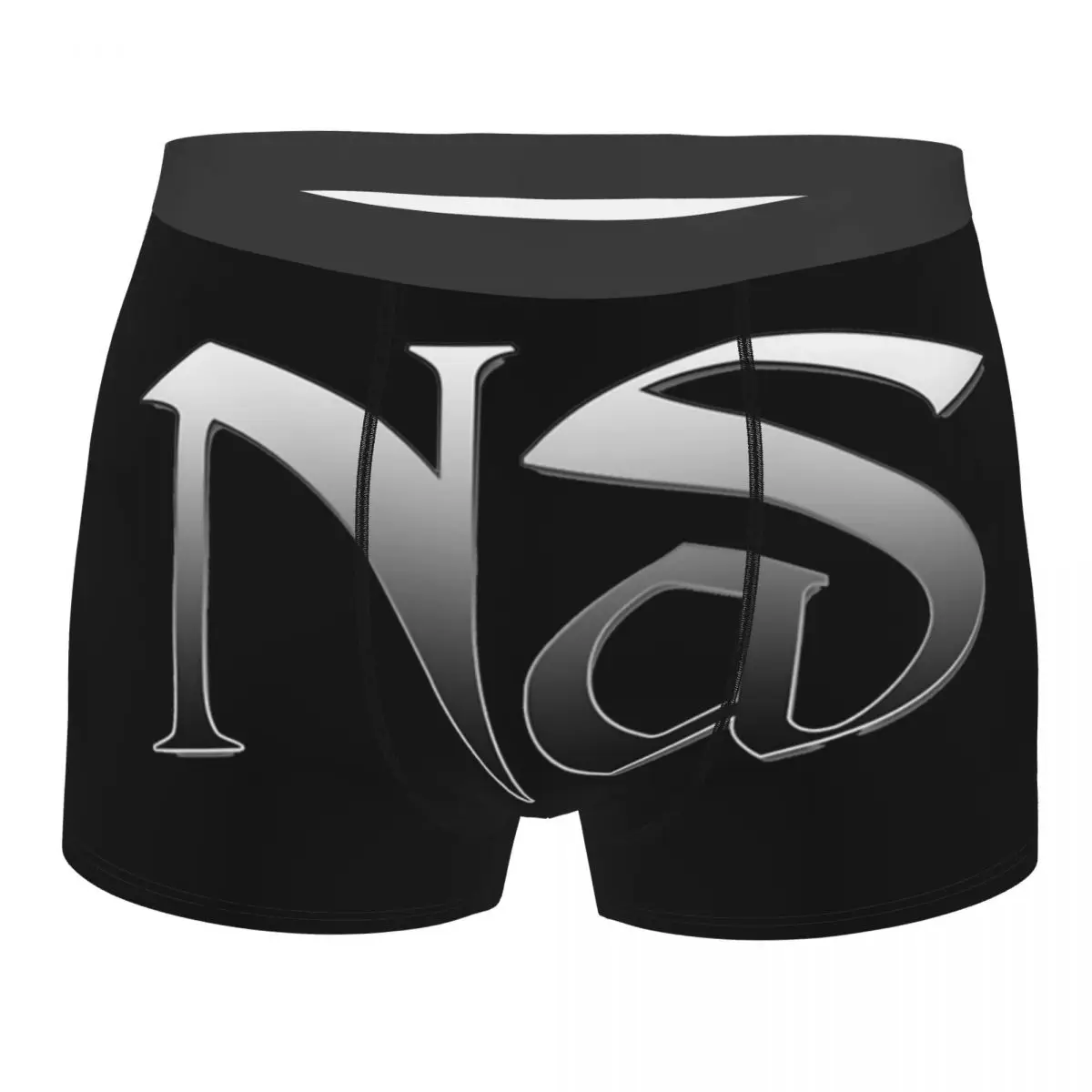

Funny Boxer Nas Illmatic Album Logo Shorts Panties Briefs Men Underwear Rapper Hiphop Breathable Underpants for Homme