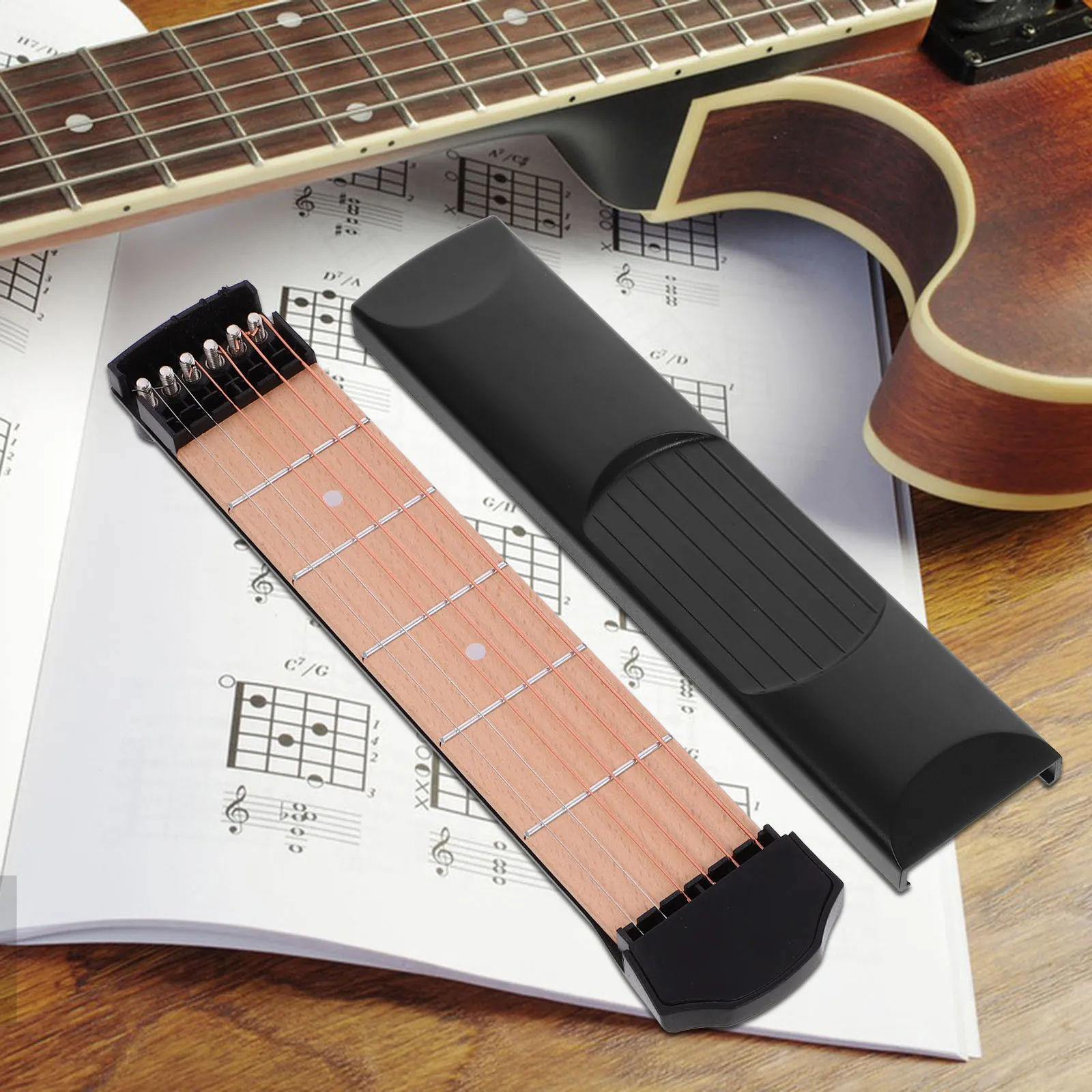 

Fretboard Pocket Guitar Accesories Exercise Device Carton Assistant Practical Teaching Tool