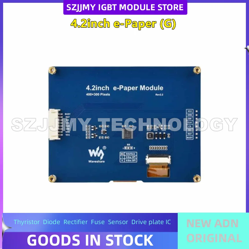 Raspberry Pi 4.2-inch e-Paper e-Ink Screen Module Red, Yellow, Black, White Four Color SPI Communication  NEW ORIGINAL IN STOCK