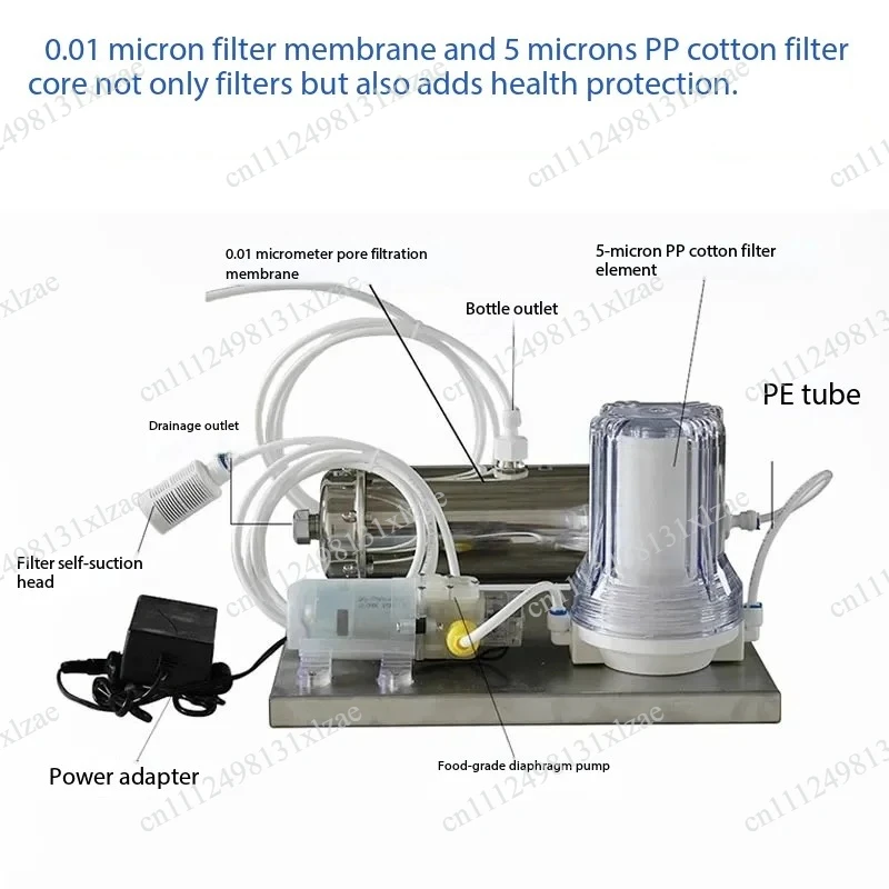 Self-Brewer Wine Filtration Device - Baijiu Aging Machine with Filter for Fruit, Yellow & Medicinal Wine