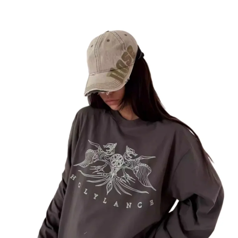 

New Street Style Embroidered Baseball Caps Retro Washed Worn Out Duckbill Hats Sports Leisure Sunscreen Apparel Accessories