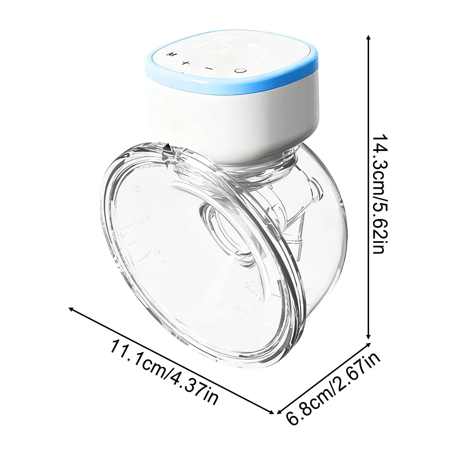 مضخة الثدي المحمولة هادئة الكهربائية الطفل الرضاعة الطبيعية المحمولة الأيدي الحرة ضخ لاستبدال الحلمة الحليب لأمي الطفل #6