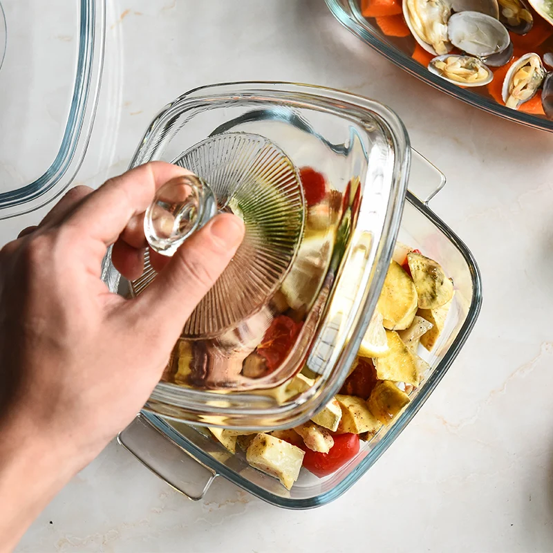 

Миска из закаленного стекла с крышкой для мгновенной лапши, супа, микроволновой печи, рисовой печи, устойчивая к высоким температурам сталь, без свинца