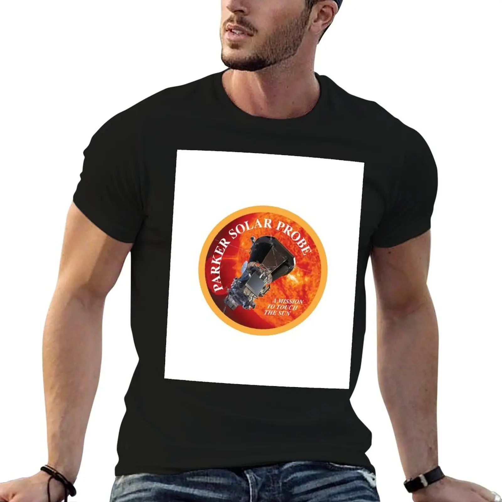 Parker Space Probe, formerly Space Probe Plus Logo T-Shirt Work Wear Simple Tee Shirt