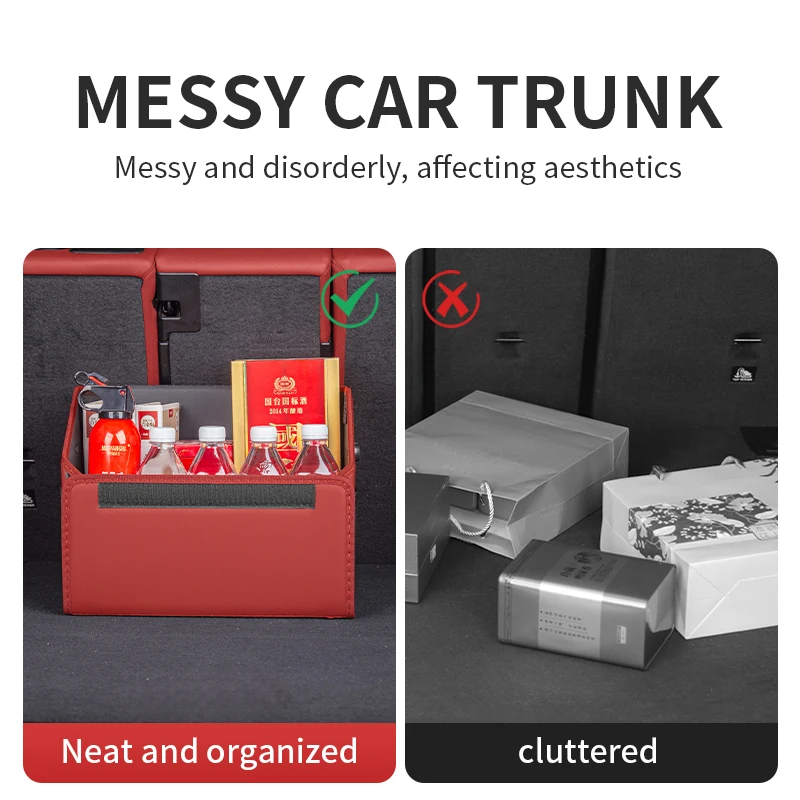 

Foldable Covered Dust-Proof Storage Box For KIA Rio Stonic Sorento Sportage Cerato Forte Seltos Stinger EV9 EV6 EV5 Car Trunk