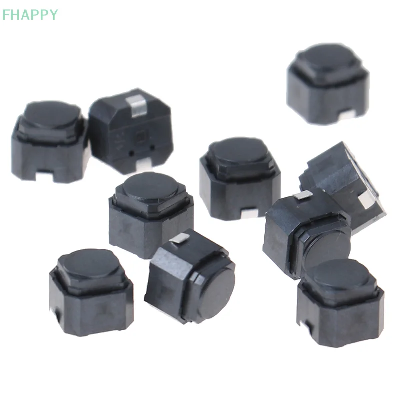 10Pcs Silent Tact Switch Silicone Button Switch Touch Switch 6*6*5mm