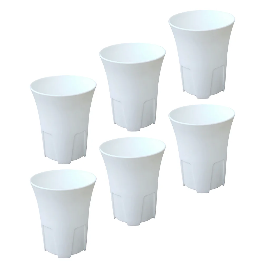 

6 шт. цветочные горшки с контролем корней, пластиковые дыхательные горшки для суккулентов, орхидей, домашнего офиса, балкона, сада, отличное украшение