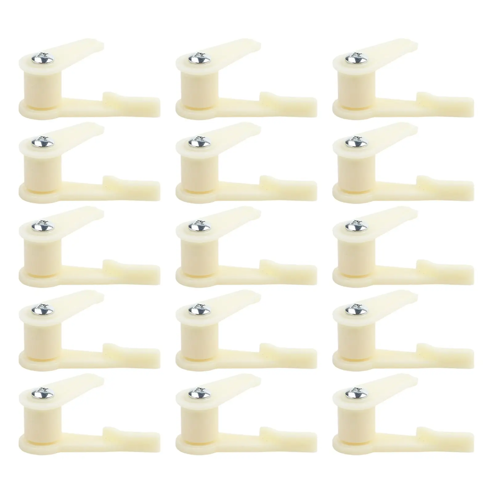 15 Pairs White ABS Lamp Shade Clips Fixed Buckles For Ceiling Flush Mount Light Fixture LED Lampshade Holder Installation Parts