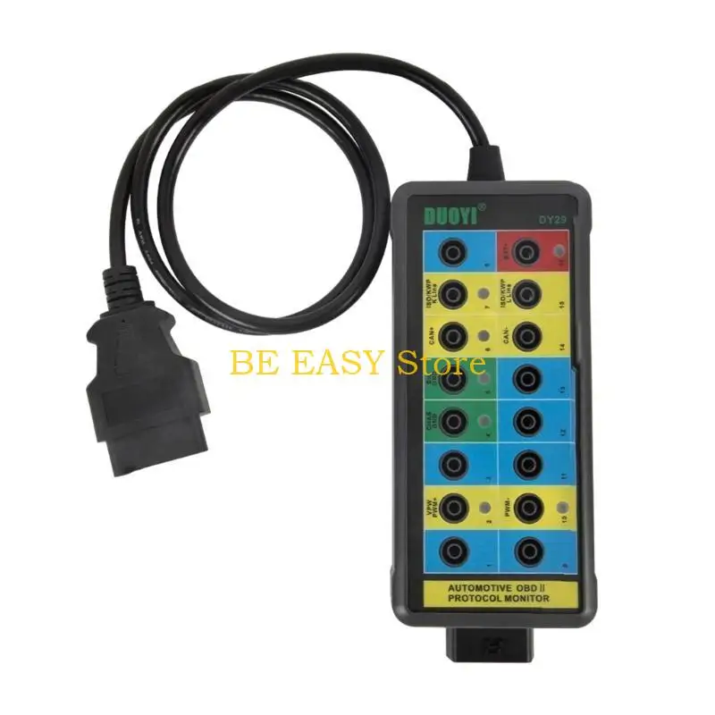 

E28F Diagnostic Protocol Detector Break Out Box OBDII Interface Monitor OBD2 Pinout Tester Detector Breakout Diagnostic Box