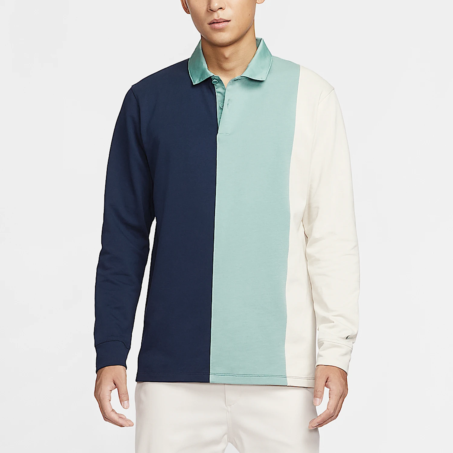 Nike genuine autumn men's spliced golf polo shirt HM5652-451