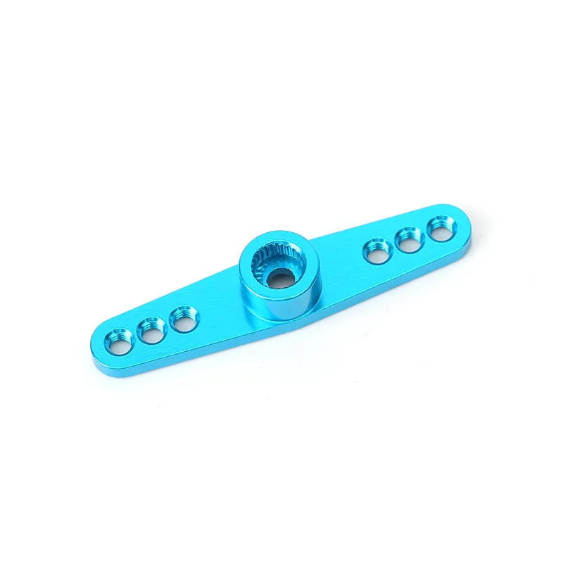 Model aircraft steering gear rocker arm metal rudder arm 25T digital model accessories futaba JX one-word extended standard