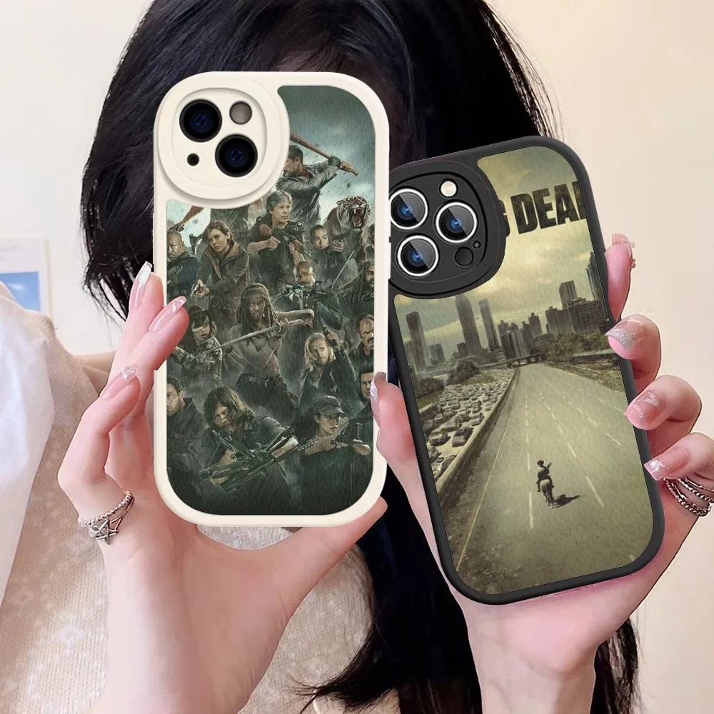 

The Walking Deads TV Phone Case Hard Leather For iPhone 14 13 12 Mini 11 14 Pro Max Xs X Xr 7 8 Plus Fundas