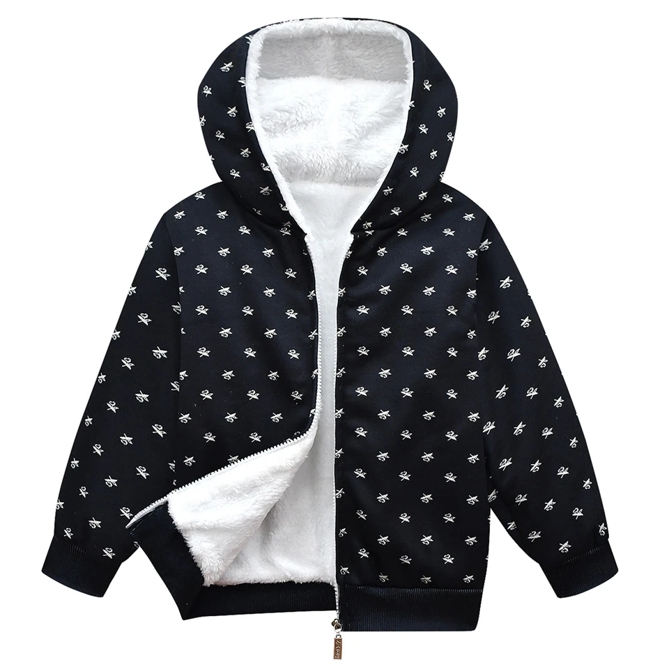 2023 Winter Kids Fleece Jackets Wednesday Addams Sweatshirts Morticia Addams Hoodies Outer Girl Clothes Children Outerwear Coat