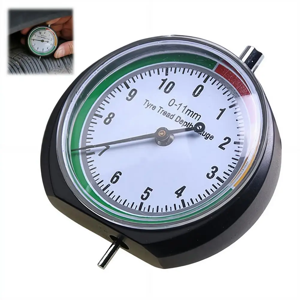 Tire Tread Depth Gauge Car Tire Tread Meter Measurer High Accuracy Tyre Measure Tool Brake With Storage Bag Auto Accessories