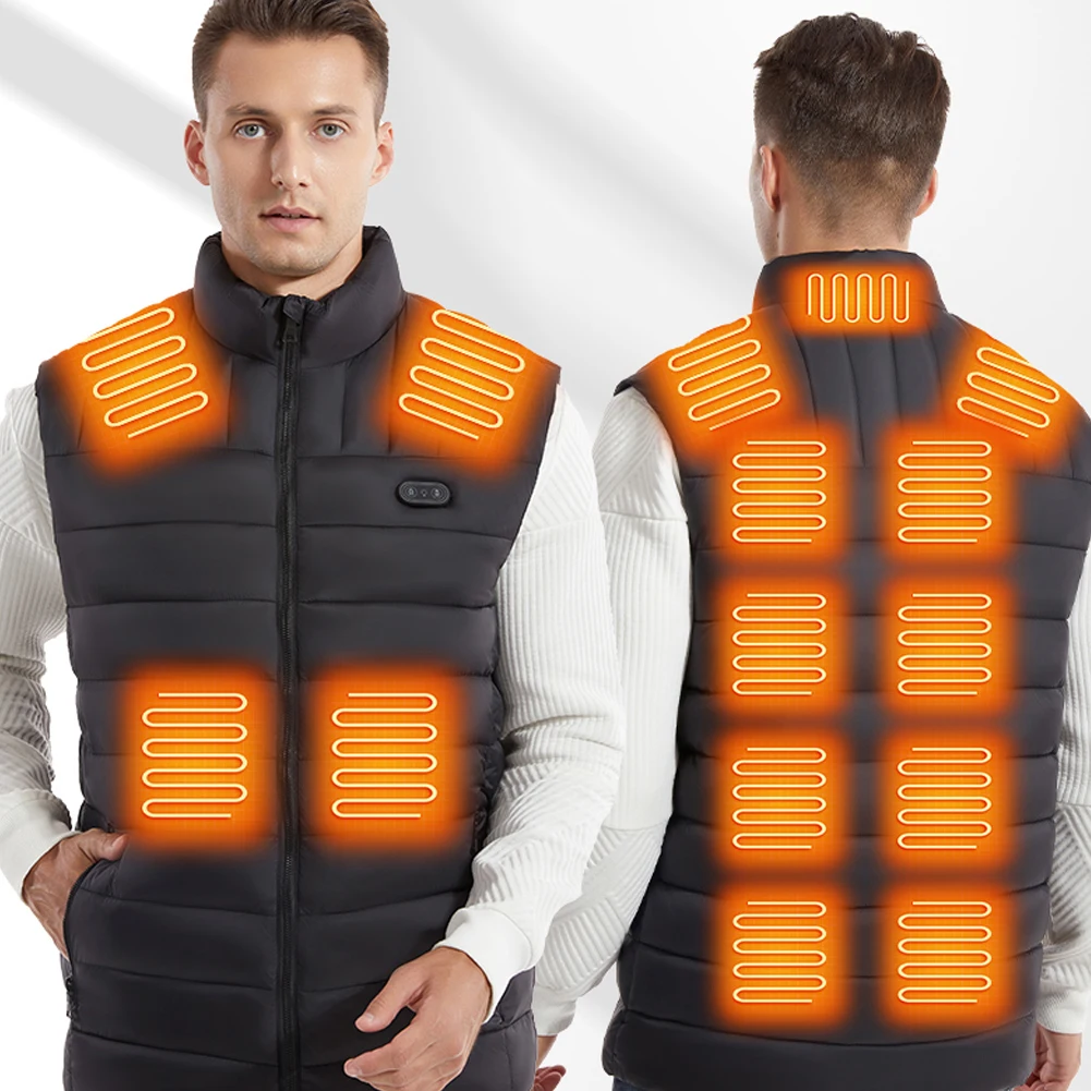 

Outdoor USB Heating Vest Warming Vest Winter Flexible Electric Thermal Clothing ColdDay Fishing Hiking Camping Warm Clothes