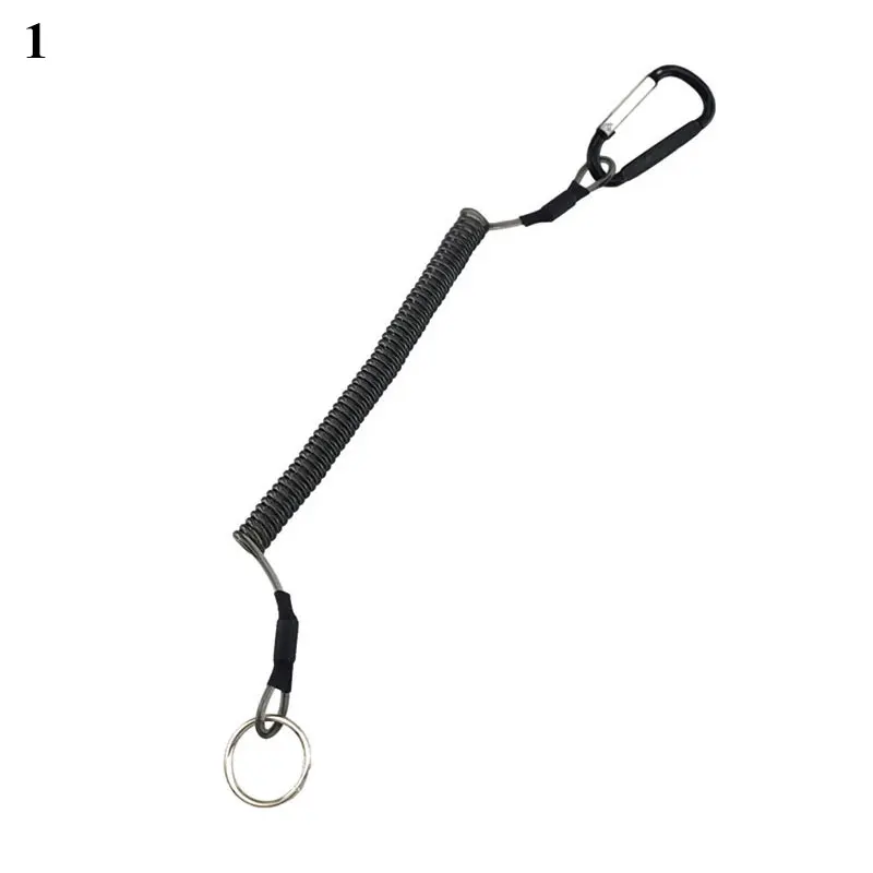 Spiral Stretch Keychain Elastic Spring Rope Key Ring