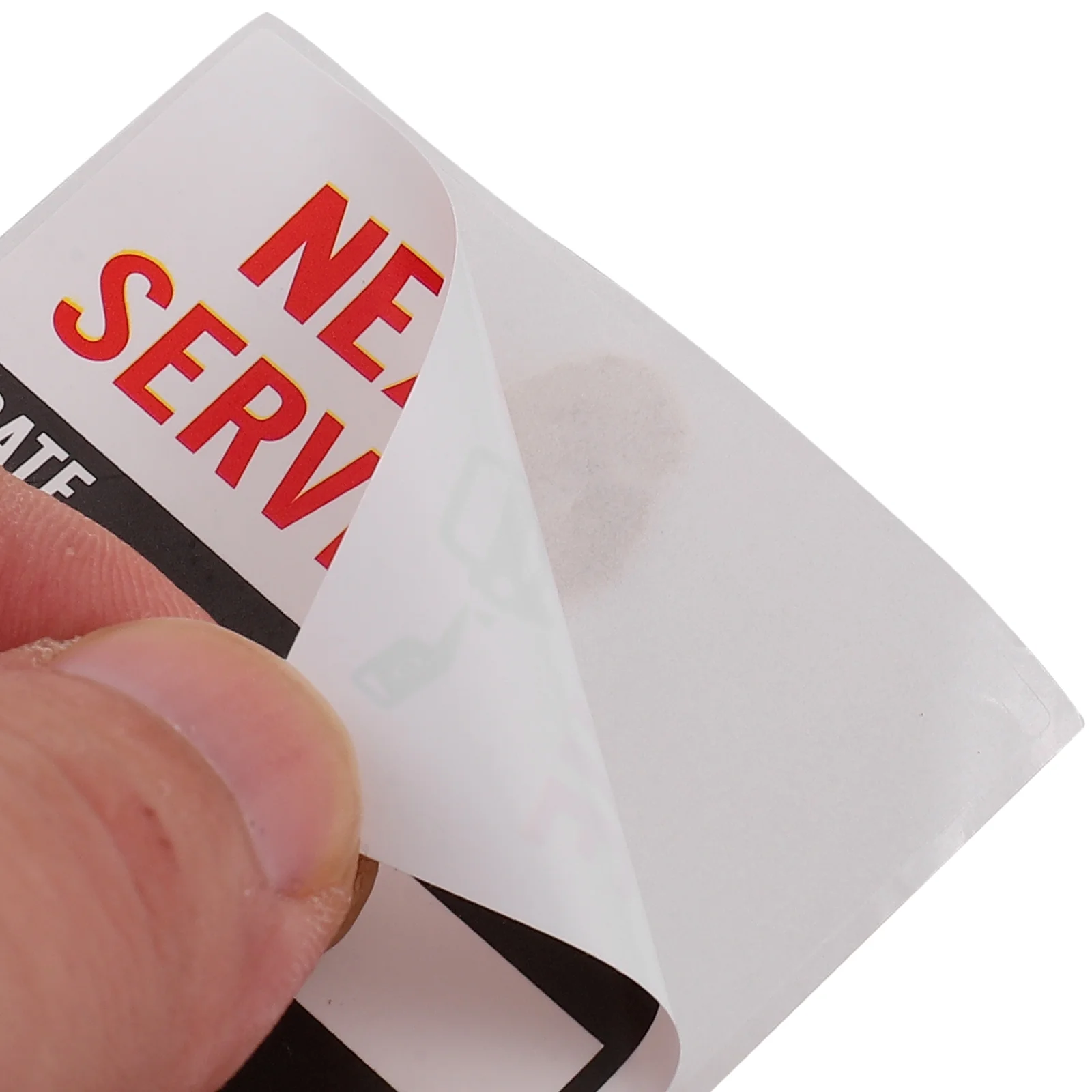 Oil Change Service Label Removable Labels Engine Changing Car Sticker Copperplate Stickers Practical Due Waterproof