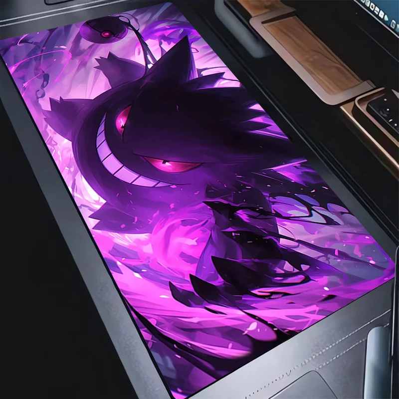 Mouse Pad P-Pokemon Gengar 90x40cm Gaming Accessories PC Game alfombrilla Computer Desk Mat Laptop Varmilo Keyboard Pad Mousepad