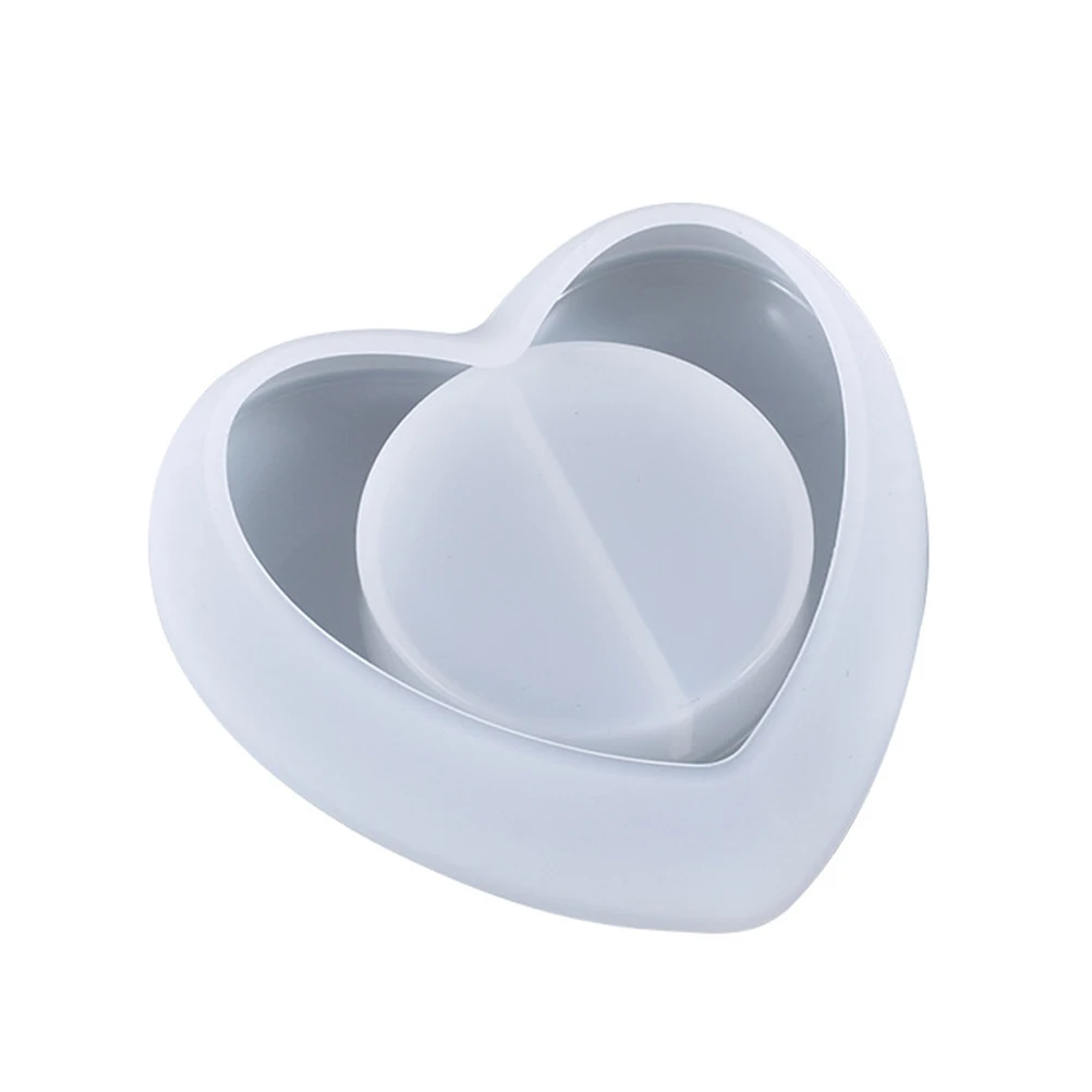 

Creative Heart Shape Holder Molds Silicone Diy Crafts Resin Handmade Desktop Ornament Mold Non-Stick Candlestick Molding