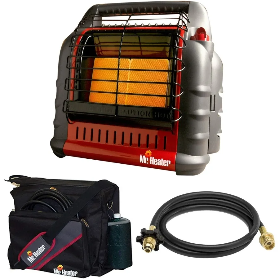 Mr. Heater Portable Big Buddy Propane Heater  10-Feet Propane Hose Assembly, 18B Big Buddy