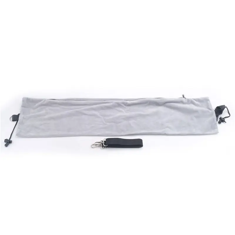 AA94-Stuffable Travel Pillow For Extra Luggage, Adjustable Neck Size & Shoulder Strap, Soft Velvet Cover, No Filler Easy To Use