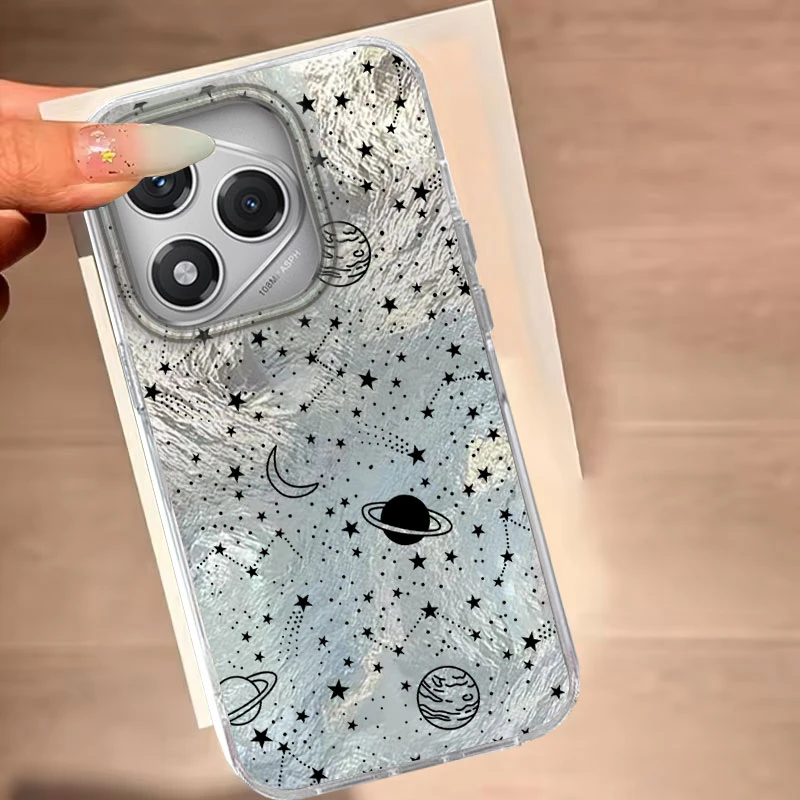 ل Honor 400 200 Pro Migic6 7 5 70 Lite 90 Smart X9b X8b X8c X9a X9c X7c X8a X7B 5G الفضاء السماء المرصعة بالنجوم دوامة نمط جراب هاتف #2