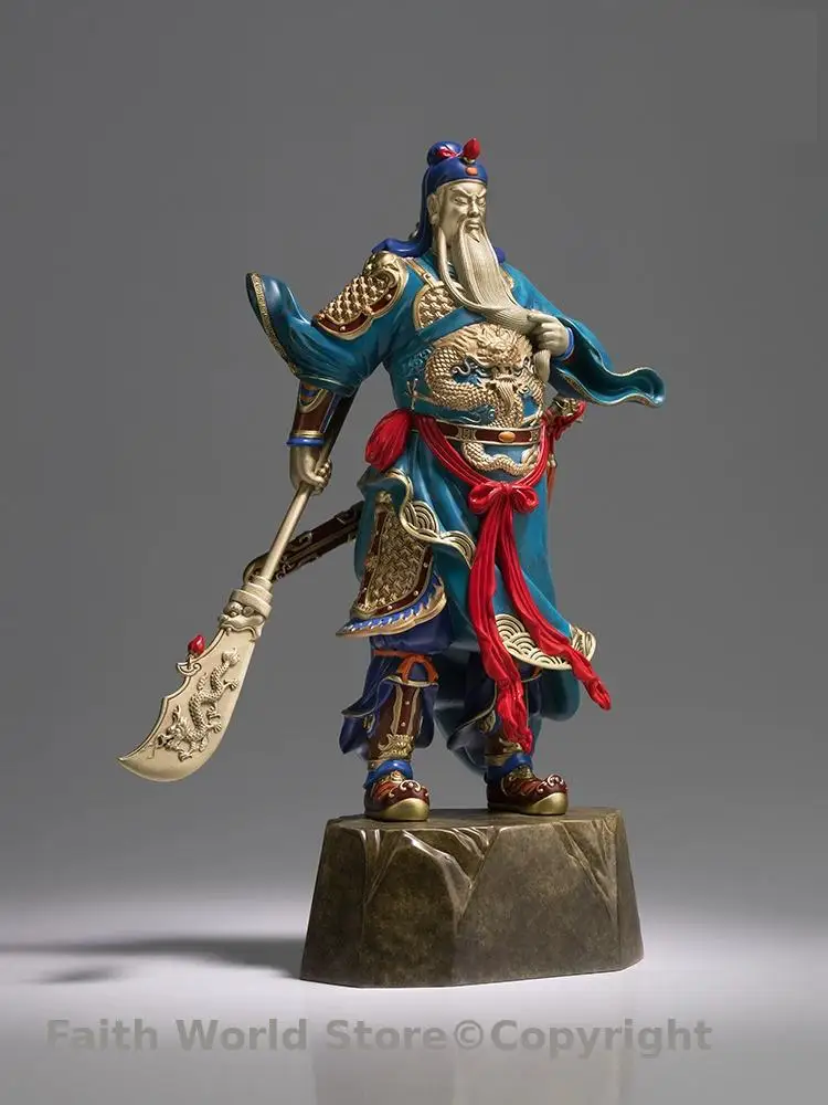 TOP Good Guan Gong ornament FENG SHUI lucky the god of wealth BOSS OFFICE HOME decor thriving business bring wealth success