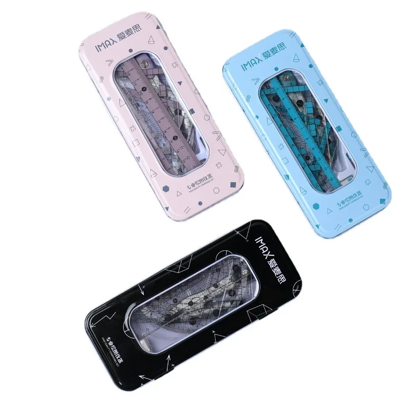 Compass ruler set student triangular board protractor drawing tool drawing mathematical geometry board stationery accessories