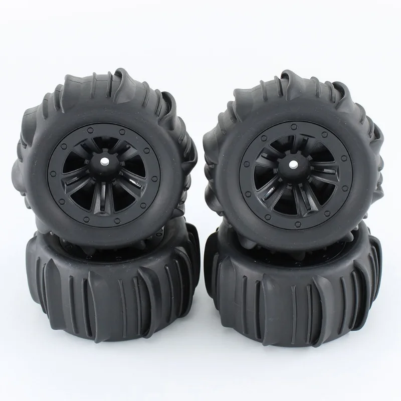 4PCS Hex Rubber Tires Wheels for SCY 16101 16102 16103 Pro MJX Hyper Go 14210 16210 1/14 1/16 RC Monster Truck Upgrade - Image 6