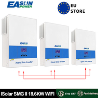 18.6KW Off Grid Solar Inverter 48V 220V Mppt 120A Charge Controller Pure Sine Wave PV Input 500V With WIFI Support BMS 3 Phases