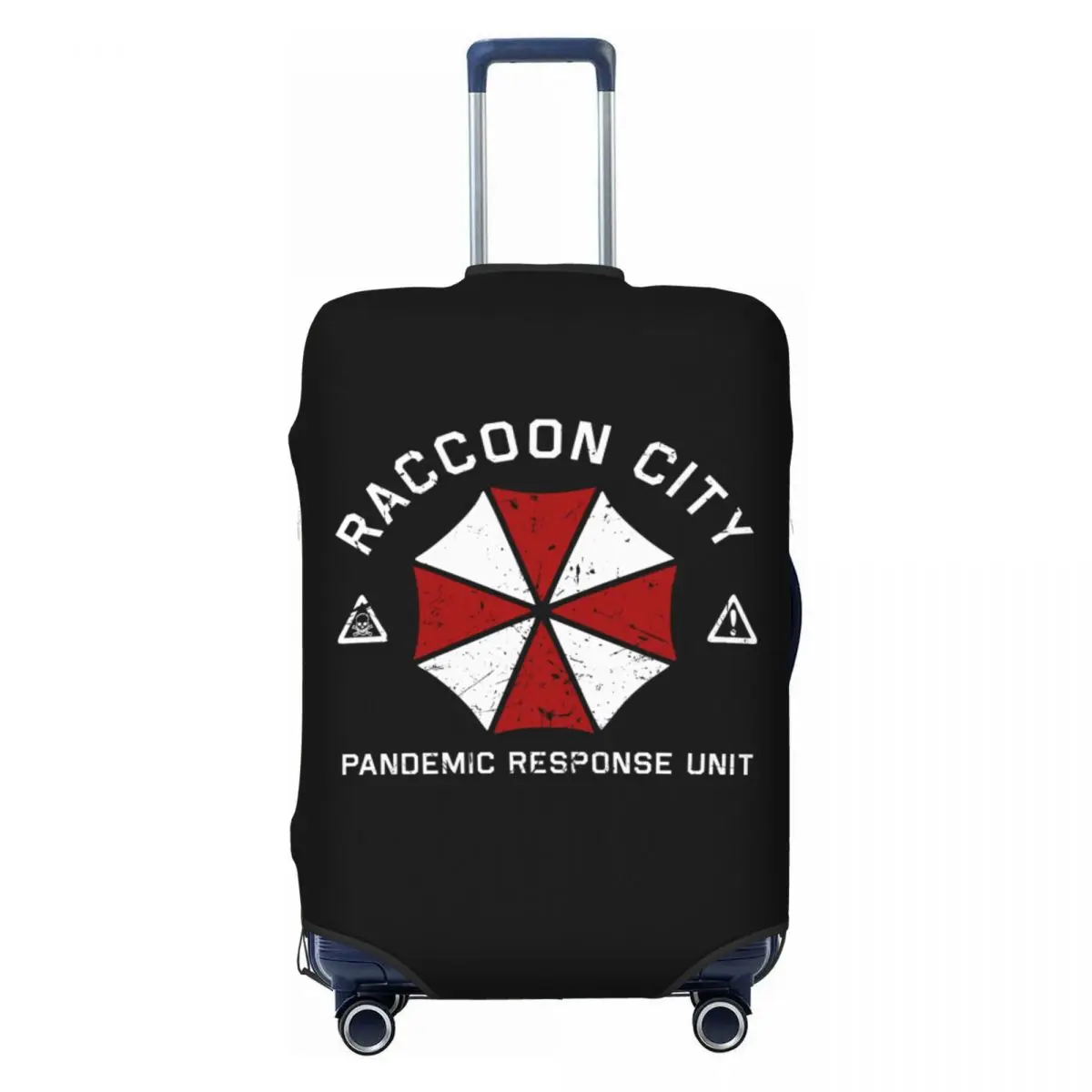 

Custom Umbrella Corporation Corp Luggage Cover Protector Cute Raccoon City Travel Suitcase Covers for 18-32 Inch