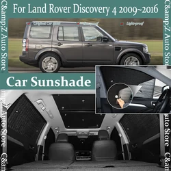 Car Sunshade Visor For Land Rover Discovery 4 L319 LR4 2009-2016 Anti-UV Windshield Pad Window Sun Shade Cover Auto  Accessoires