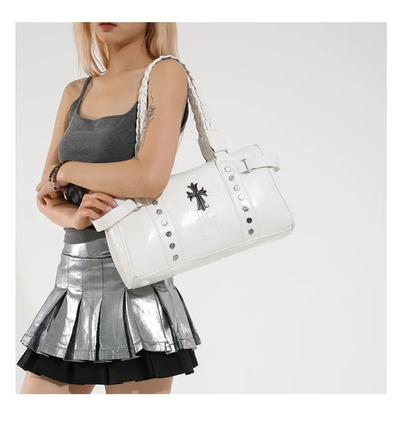 Bolsa de ombro feminina elegante – bolsa crossbody com design retrô vintage para uso diário, item quente essencial de viagem da moda