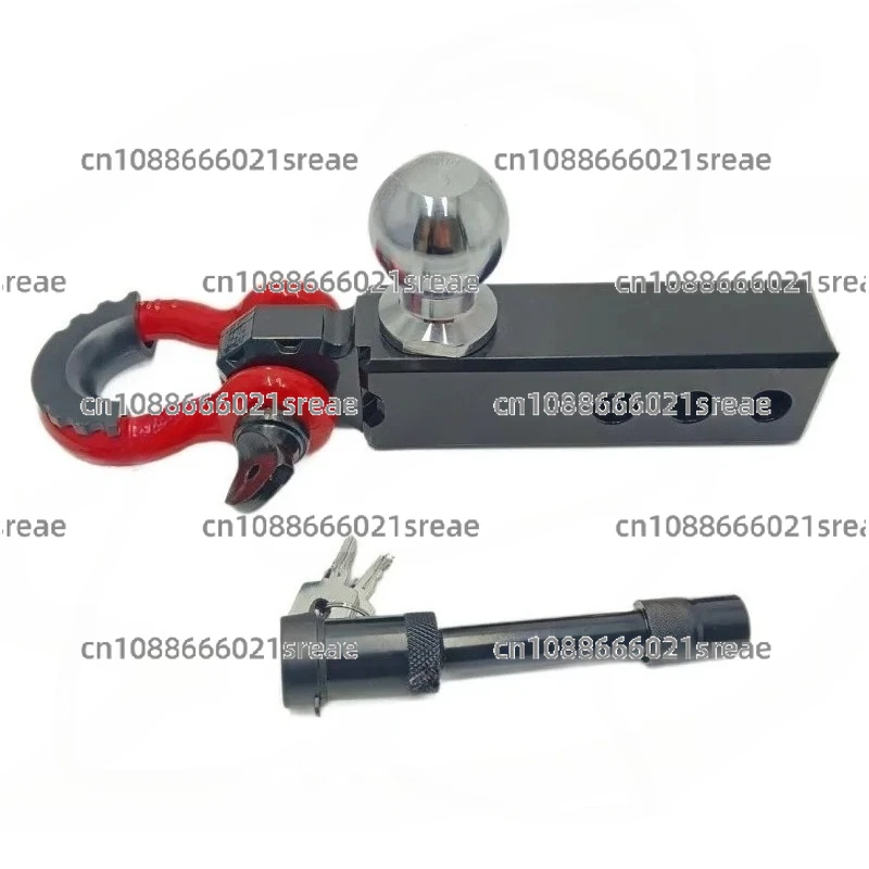 

Trailer Hook Aluminum Alloy Trailer Ball Head Shackle Solid Hook Tow Win Bar Arm Traction Hook Quick Plug Straight Retrofit