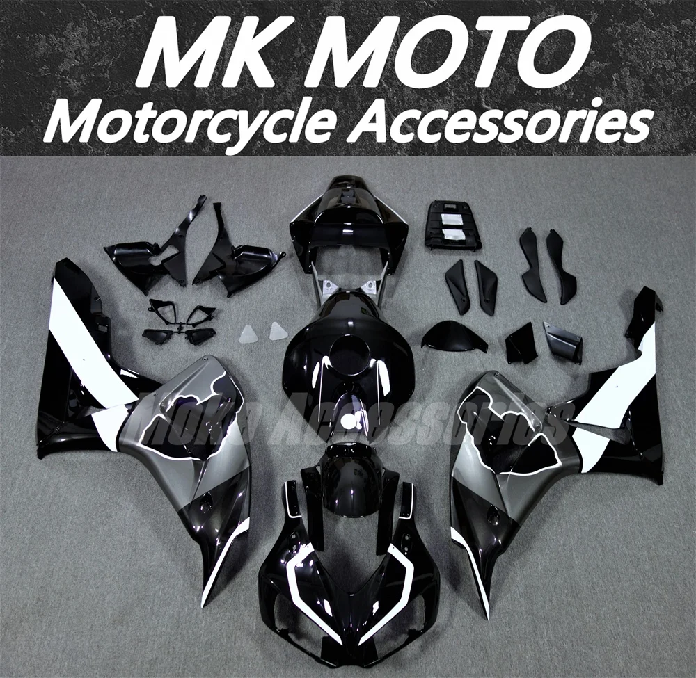 Moke moto Motorcycle Fairings Kit Fit For Cbr1000rr 2006-2007 Bodywork Set High Quality ABS Injection Black Gray bull