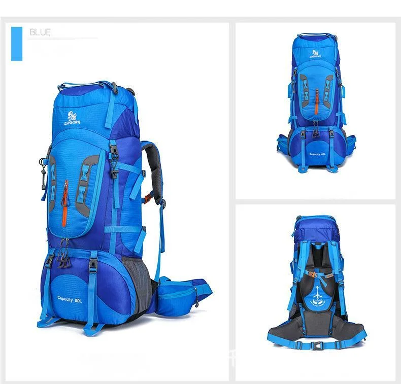 80L Camping Backpack Hiking Waterproof Travel Bags for Men Women Outdoor Trekking Rucksack Climbing Bag