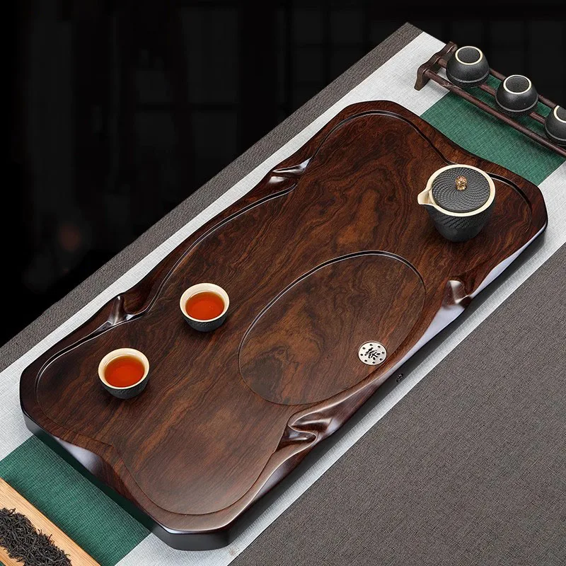 

Rectangle Irregular Tea Tray Wooden Serving Decorative Luxury Accessories Drainage Tea Tray Living Room Bandejas Home Products