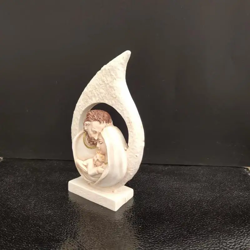 Holy Family Resin Figurine Holy Heart Of Nativity Mary Statue Figu