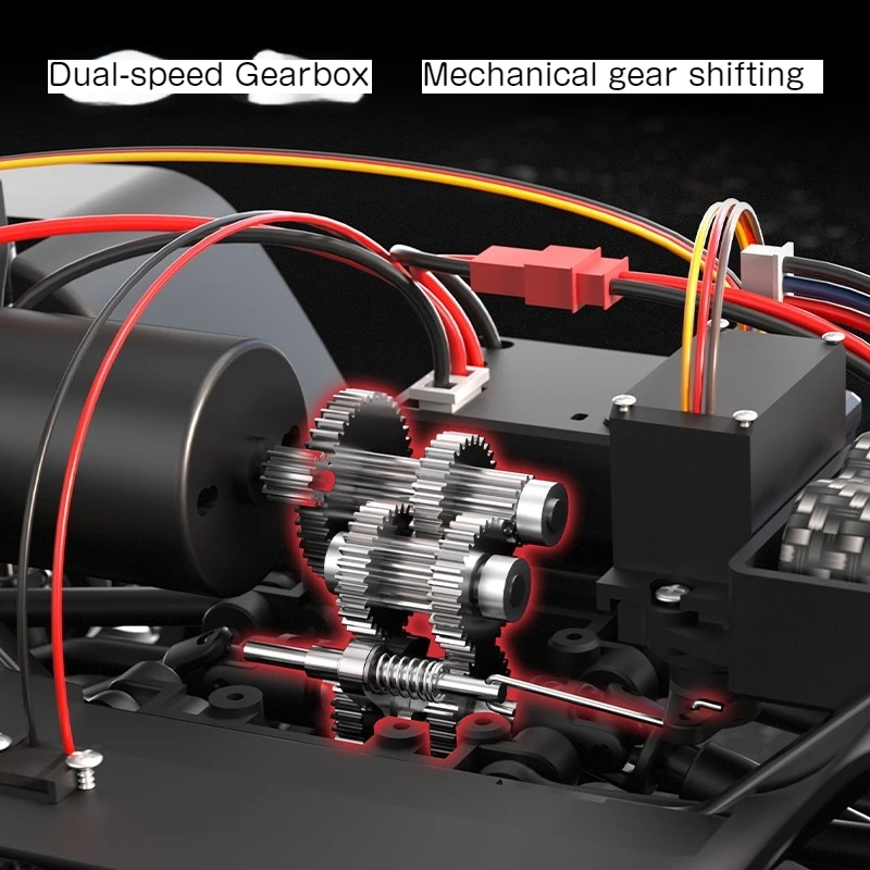 Jjrc 4wd Rock Crawler Off-Road Rc Car - Design simulato, luci a LED intelligenti, giocattolo elettrico a velocità regolabile